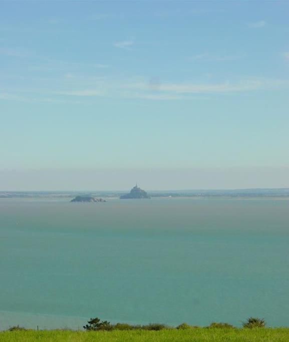 Maison Vue Sur Le Mont Saint Michel Et Sa Baie Champeaux Zewnętrze zdjęcie